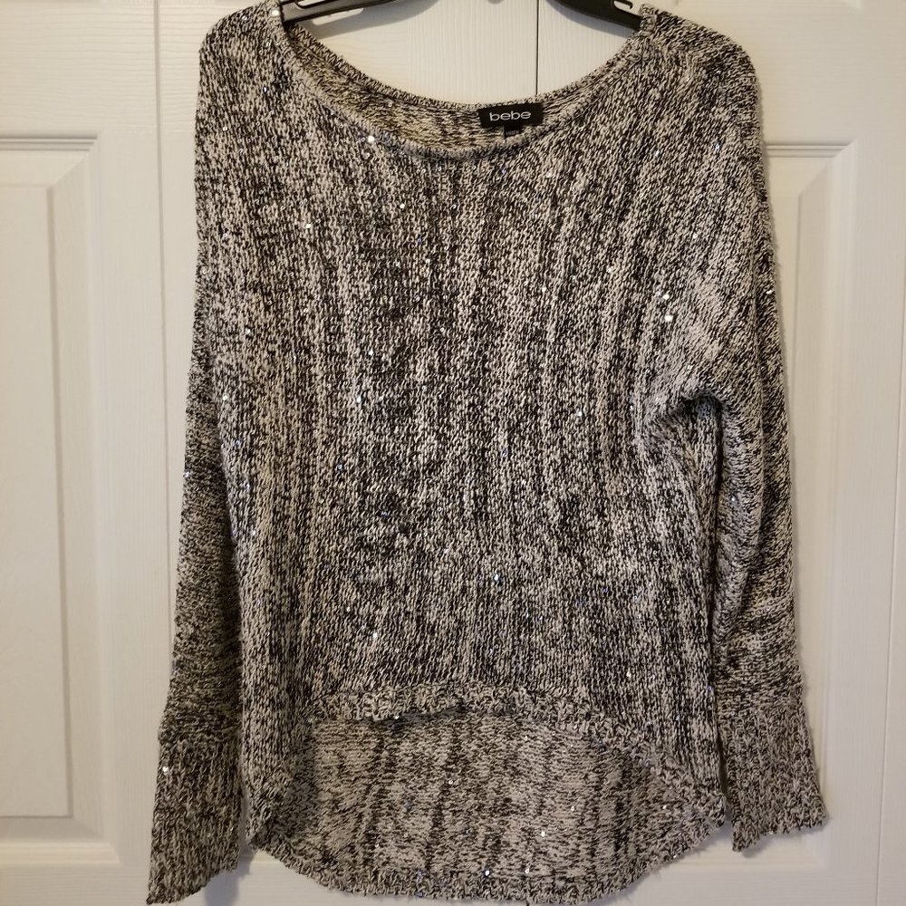 Bebe High-Low Top w/Sequins